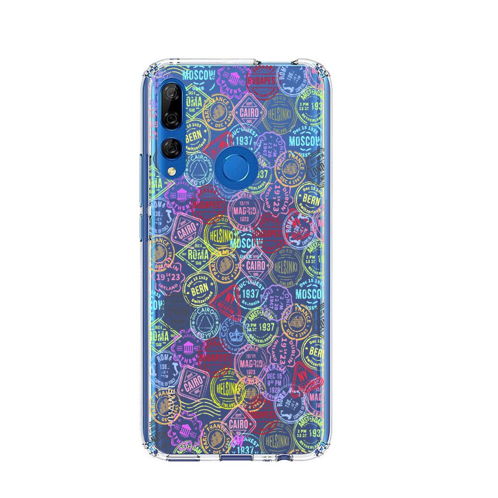 Case para Huawei Y9 2019 Sellos viajeros - Mandala Cases