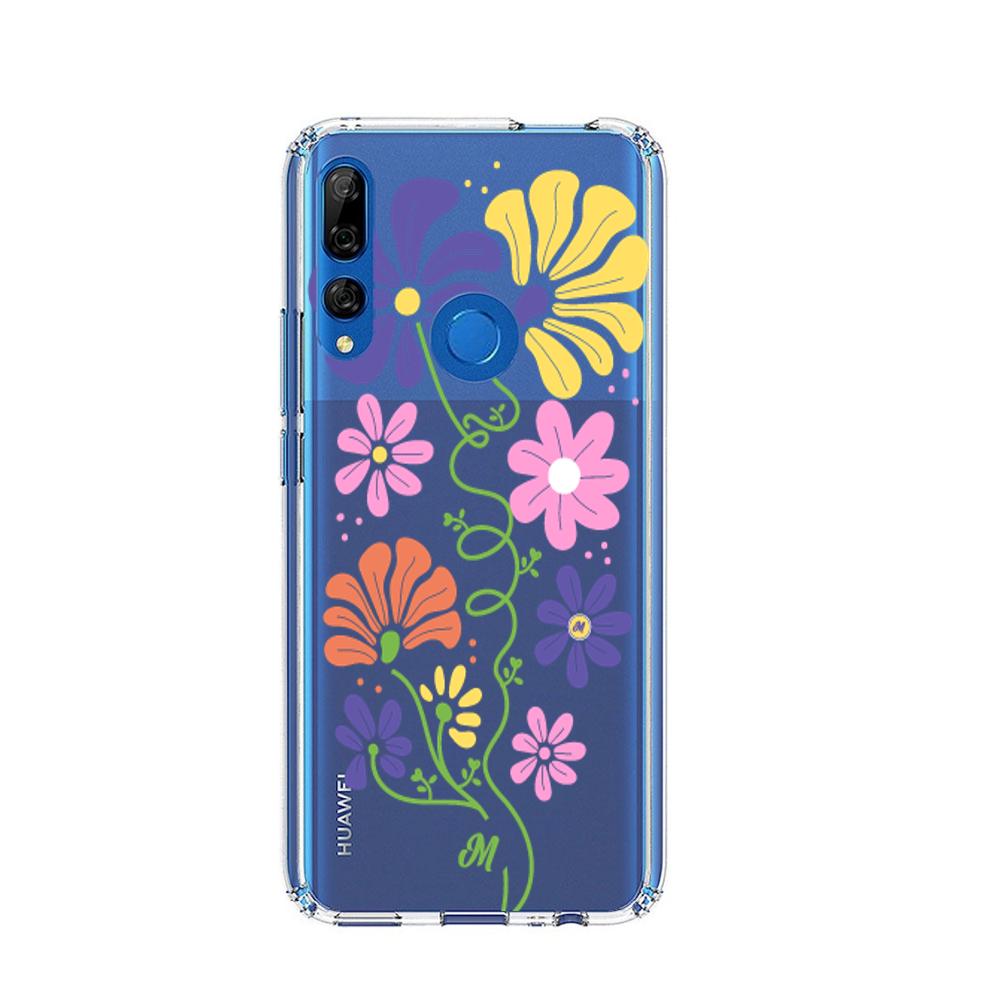 Case para Huawei Y9 2019 Flores abstractas - Mandala Cases