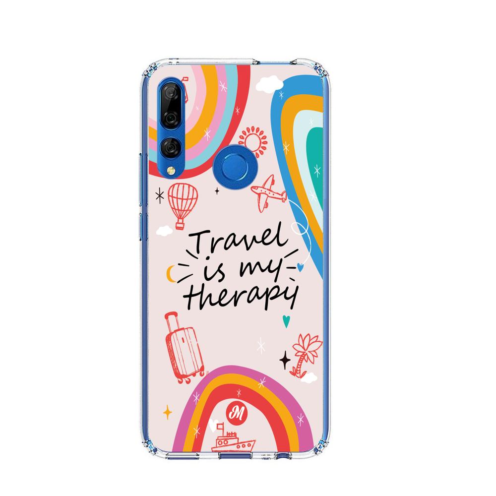 Cases para Huawei Y9 2019 TRAVEL IS MY THERAPY - Mandala Cases