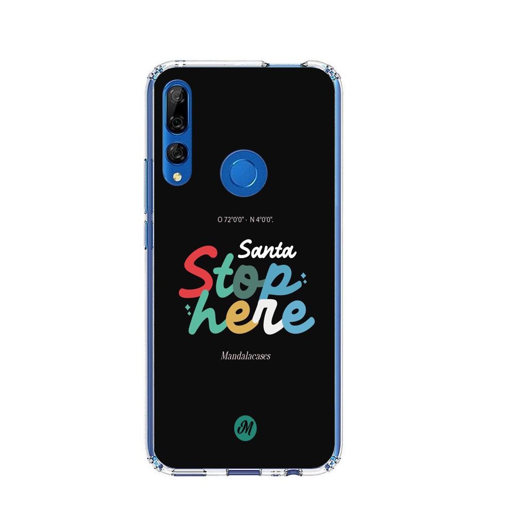 Cases para Huawei Y9 2019 Santa Stop here - Mandala Cases