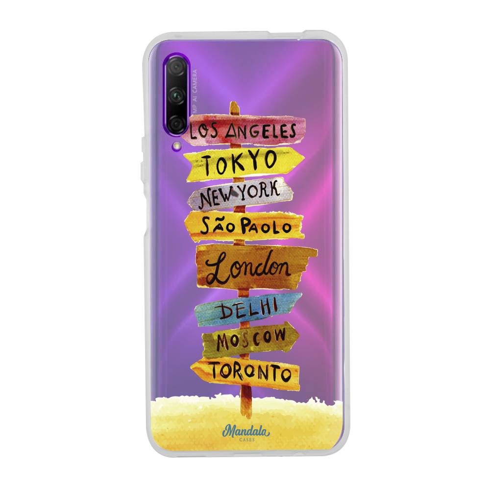 Case para Huawei Y9 S Funda Letreros de Ciudades  - Mandala Cases