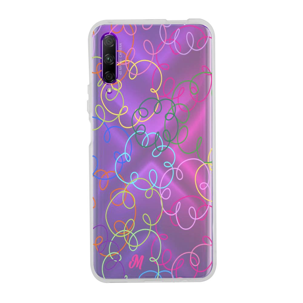 Case para Huawei Y9 S Curly lines - Mandala Cases