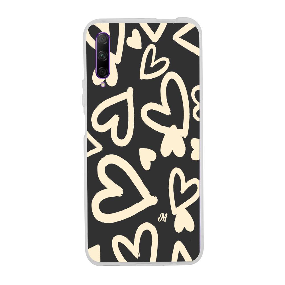 Case para Huawei Y9 S Black Hearts - Mandala Cases