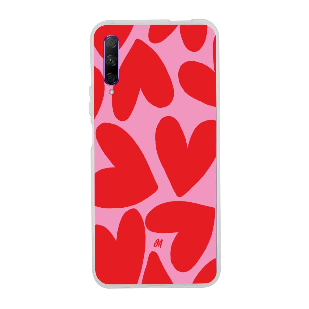 Case para Huawei Y9 S Red Hearts - Mandala Cases