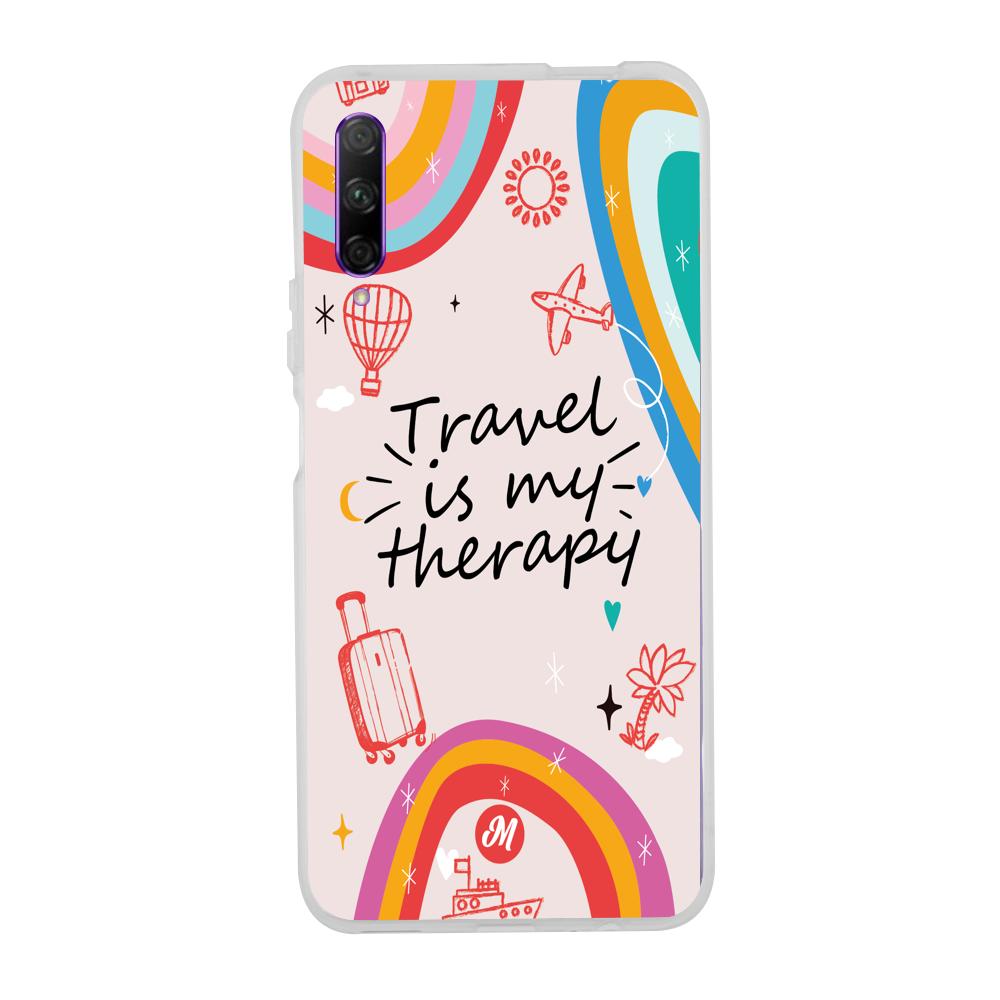 Cases para Huawei Y9 S TRAVEL IS MY THERAPY - Mandala Cases