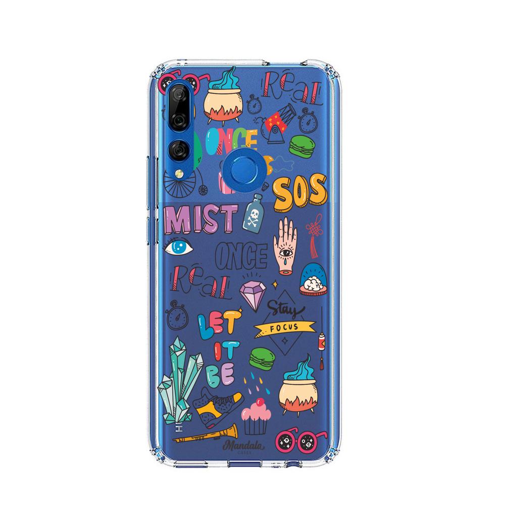 Case para Huawei Y9 prime 2019 Funda Mist Stickers  - Mandala Cases