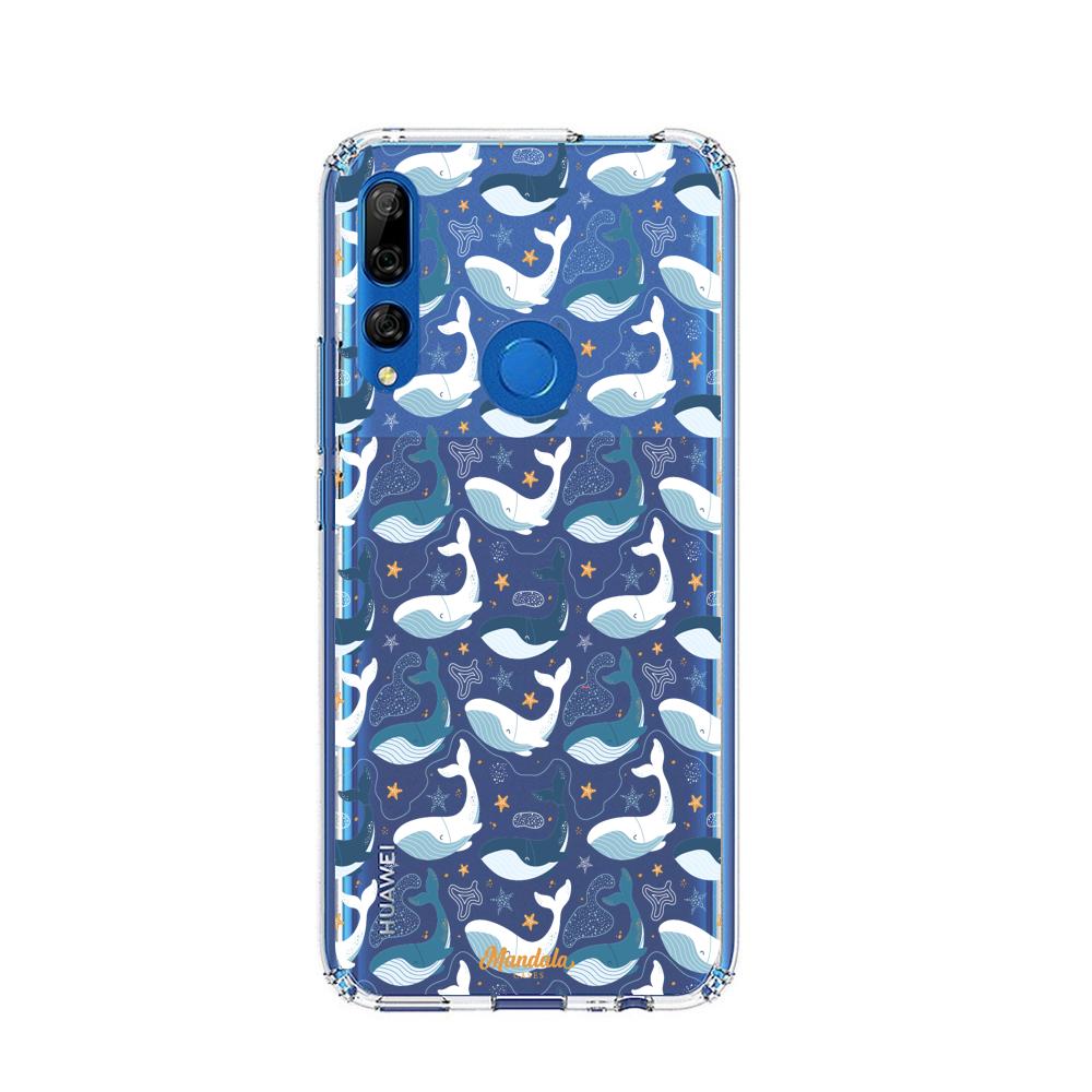 Case para Huawei Y9 prime 2019 Funda Pequeñas Ballenas  - Mandala Cases