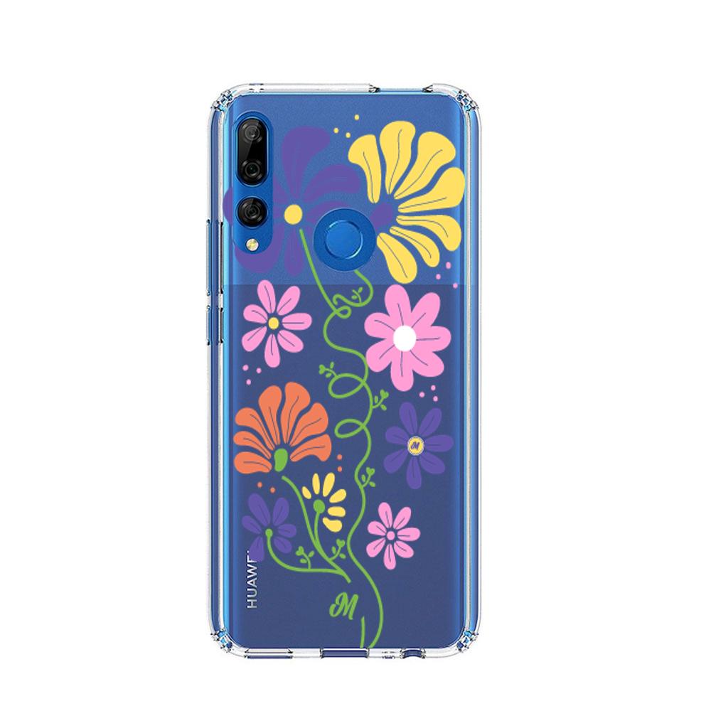 Case para Huawei Y9 prime 2019 Flores abstractas - Mandala Cases
