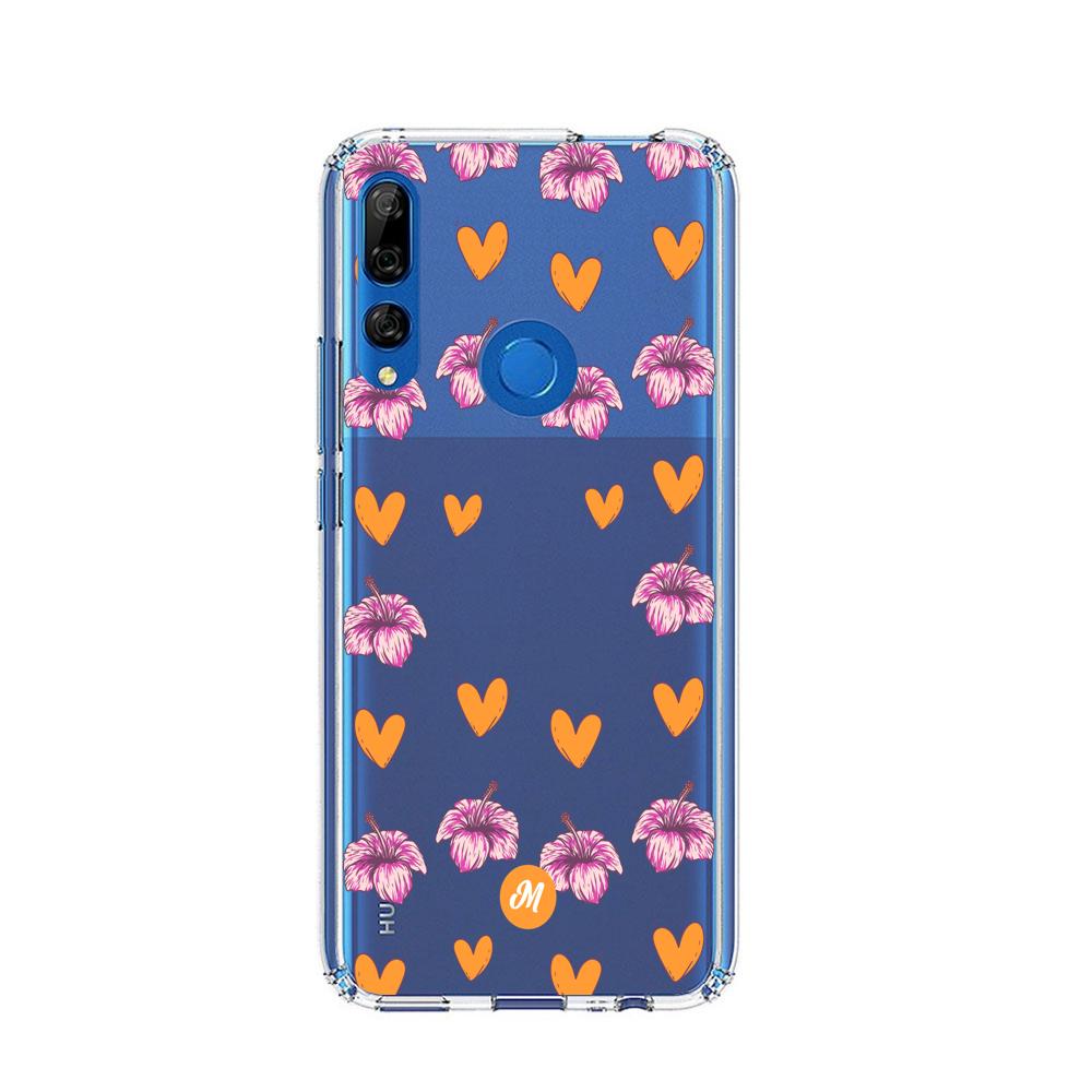 Cases para Huawei Y9 prime 2019 Amor naranja - Mandala Cases