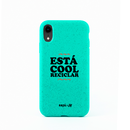 Funda Esta Cool Reciclar Negro iPhone - Mandala Cases