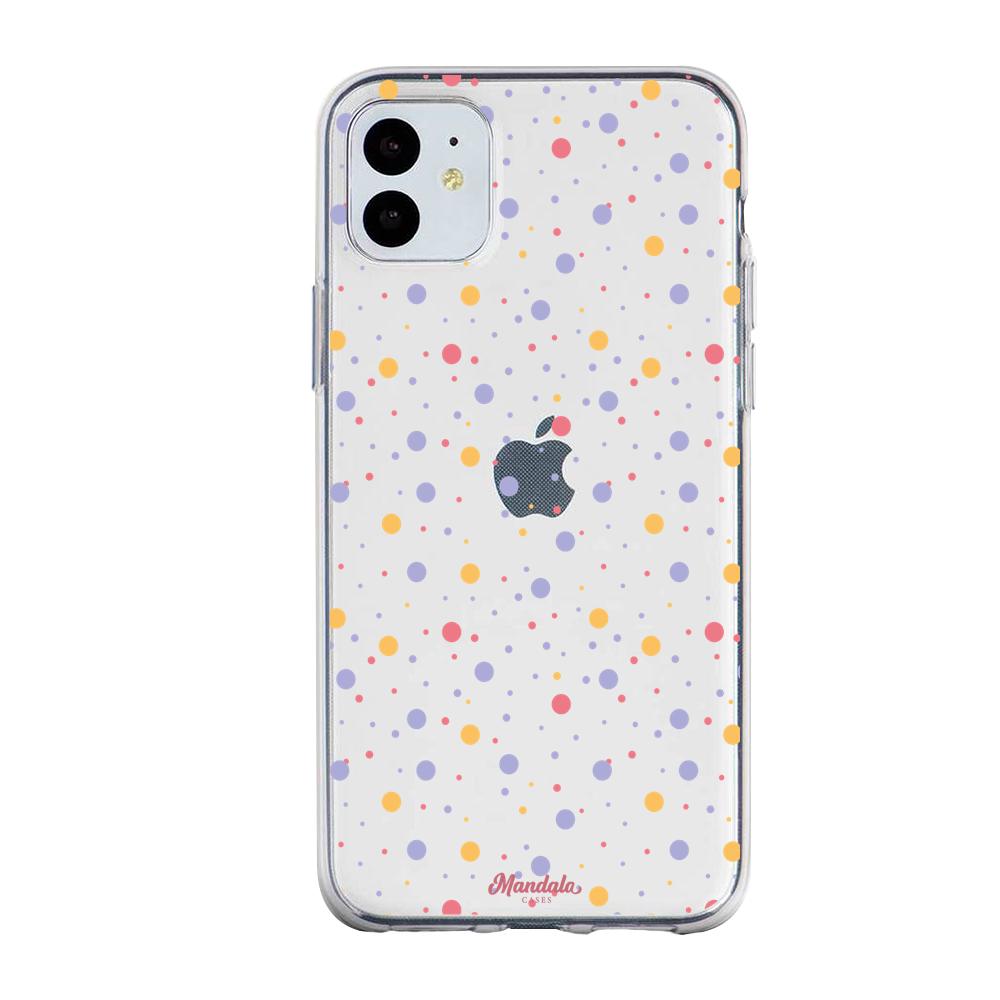 Case para iphone 11 puntos de coloridos-  - Mandala Cases