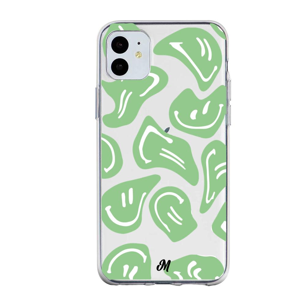Case para iphone 11 Happy Face Verde-  - Mandala Cases