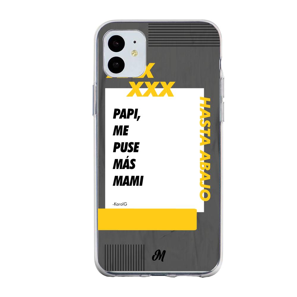 Case para iphone 11 Me puse mas mami negro - Mandala Cases