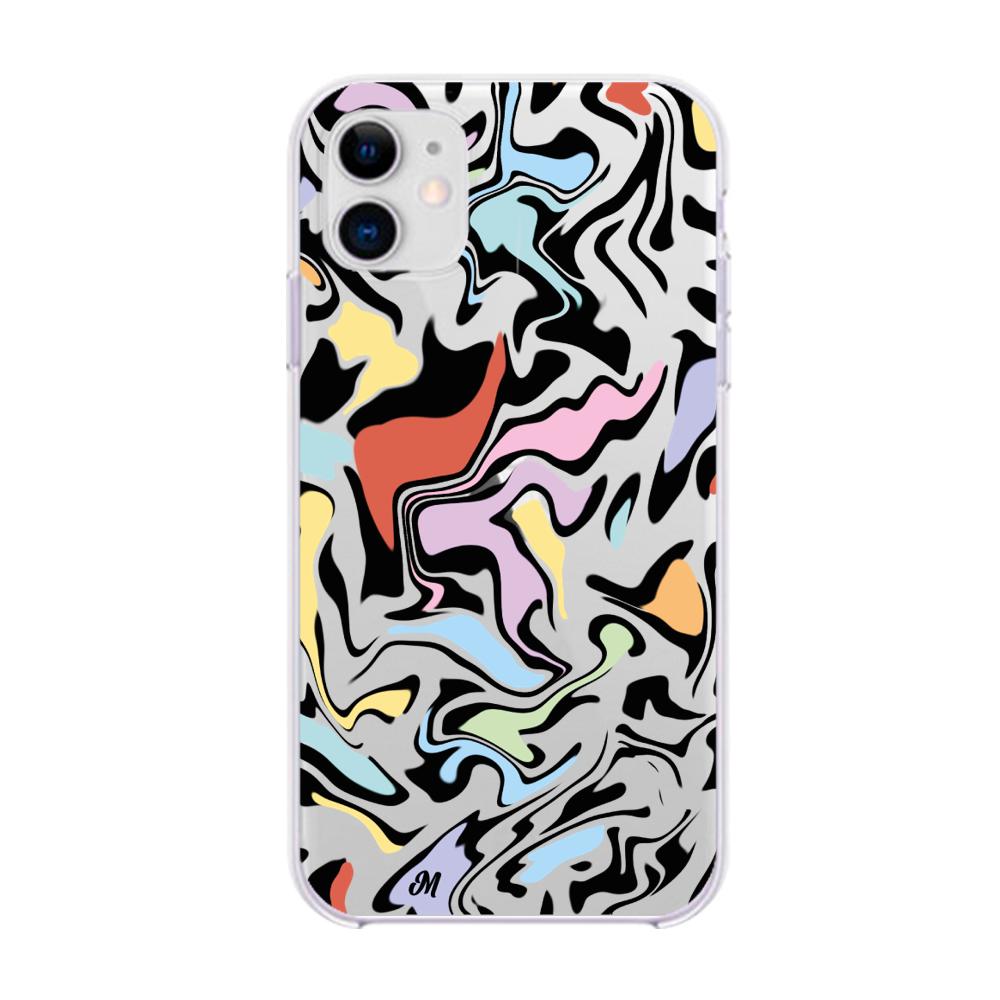 Case para iphone 11 Lineas coloridas - Mandala Cases