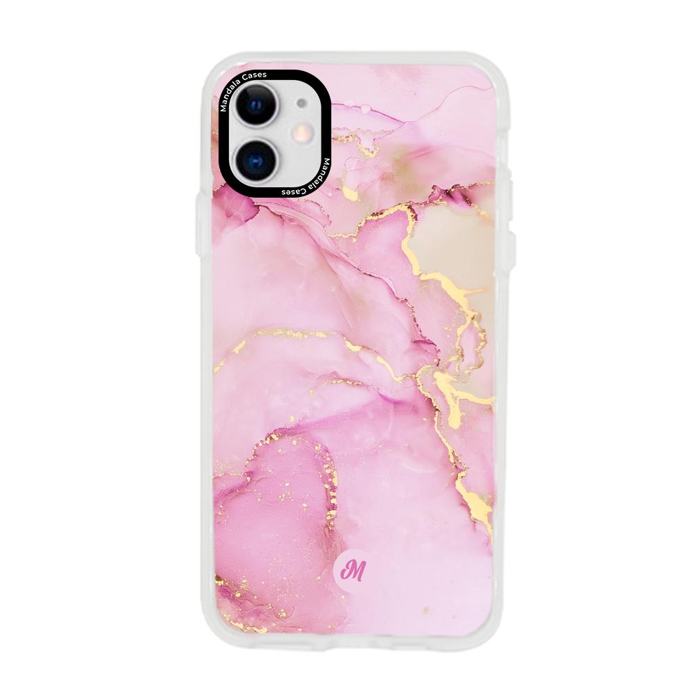 Cases para iphone 11 Pink marble - Mandala Cases