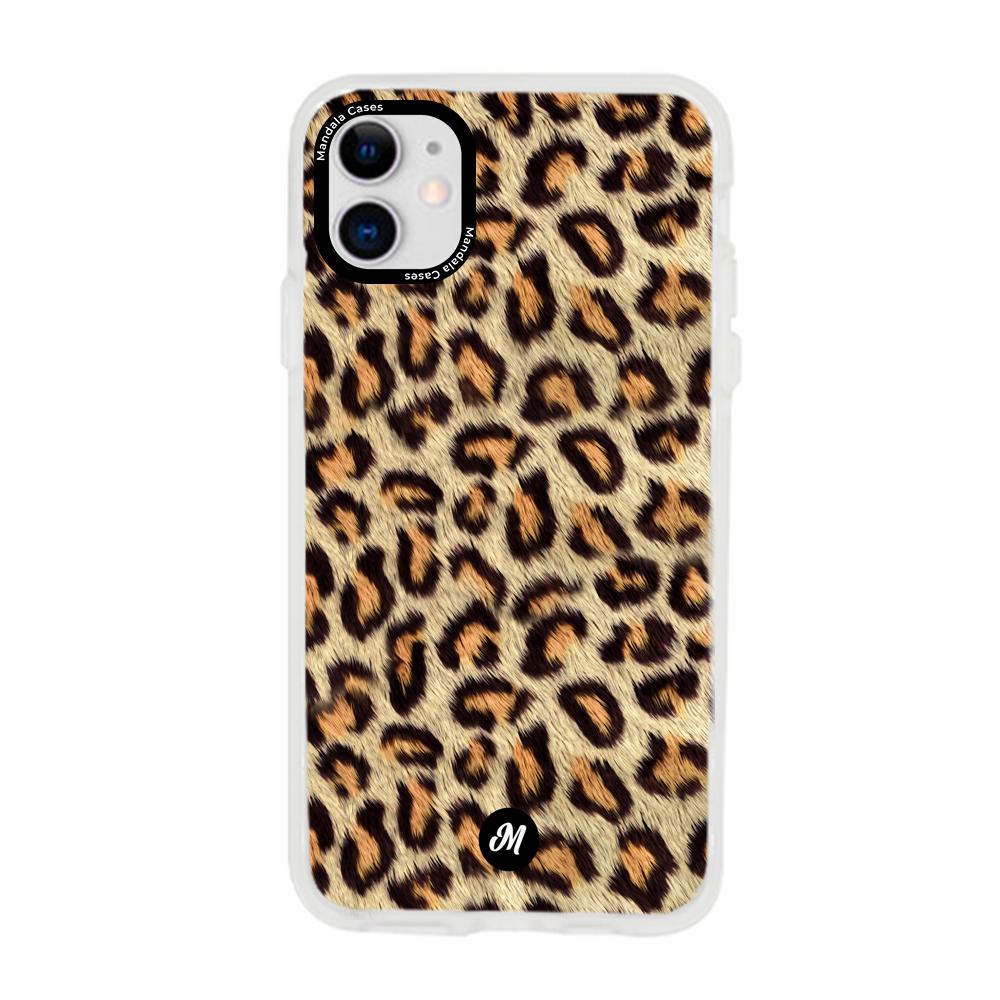 Cases para iphone 11 Leopardo peludo - Mandala Cases