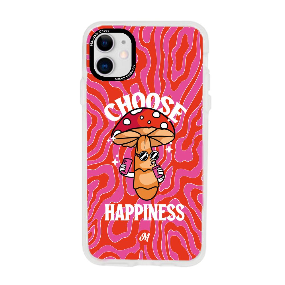 Cases para iphone 11 Choose happiness - Mandala Cases