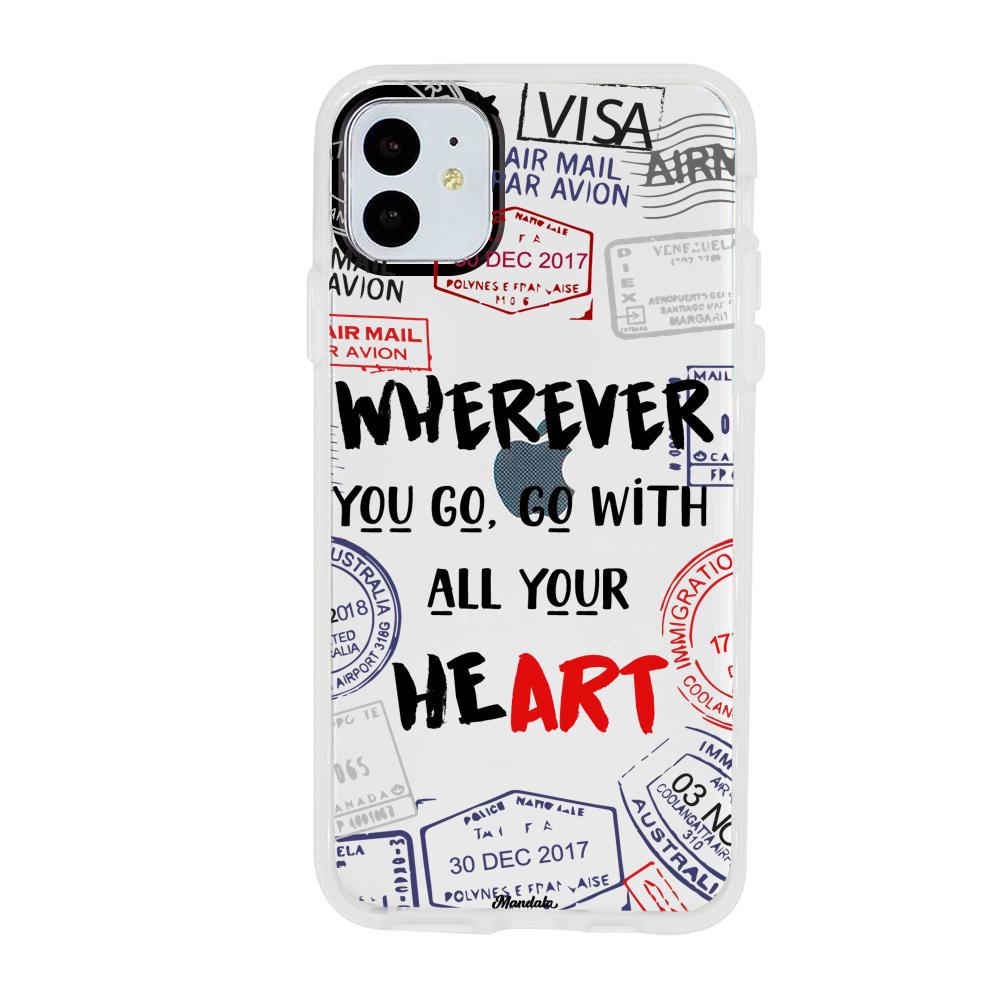 Case para iphone 11 Go With Your Heart - Mandala Cases