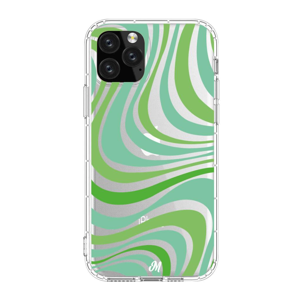 Case para iphone 11 pro Groovy verde - Mandala Cases