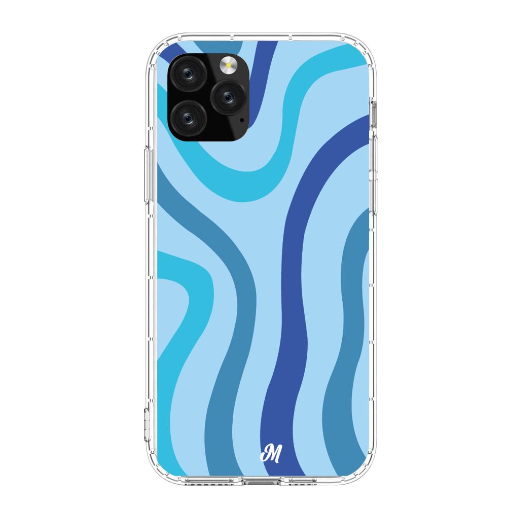 Case para iphone 11 pro Líneas Azules - Mandala Cases