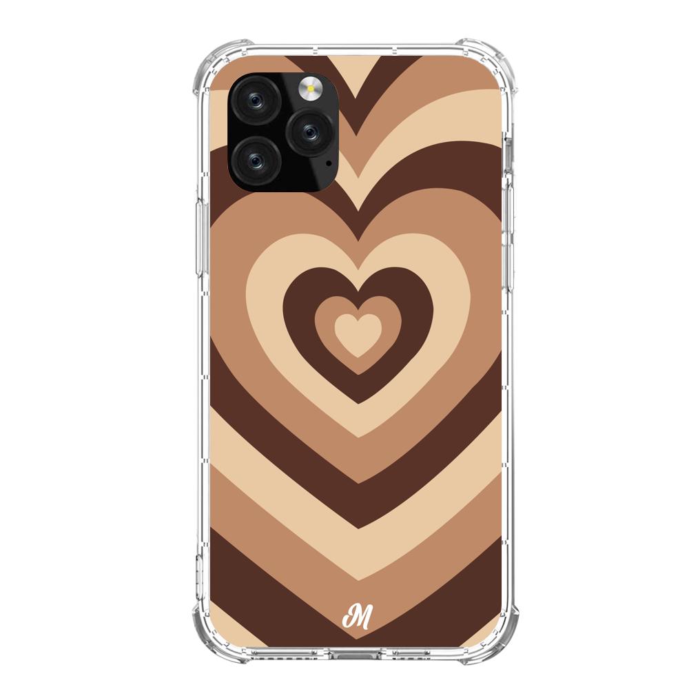 Case para iphone 11 pro Corazón café - Mandala Cases