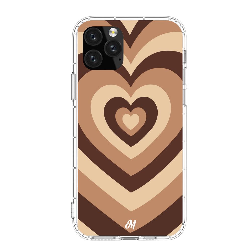 Case para iphone 11 pro Corazón café - Mandala Cases