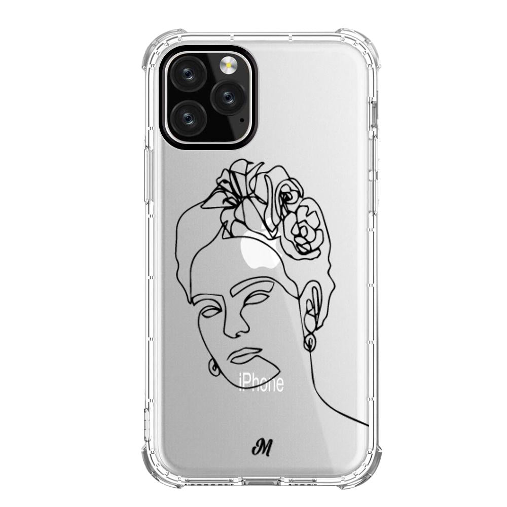 Estuches para iphone 11 pro - Frida Line Art Case  - Mandala Cases