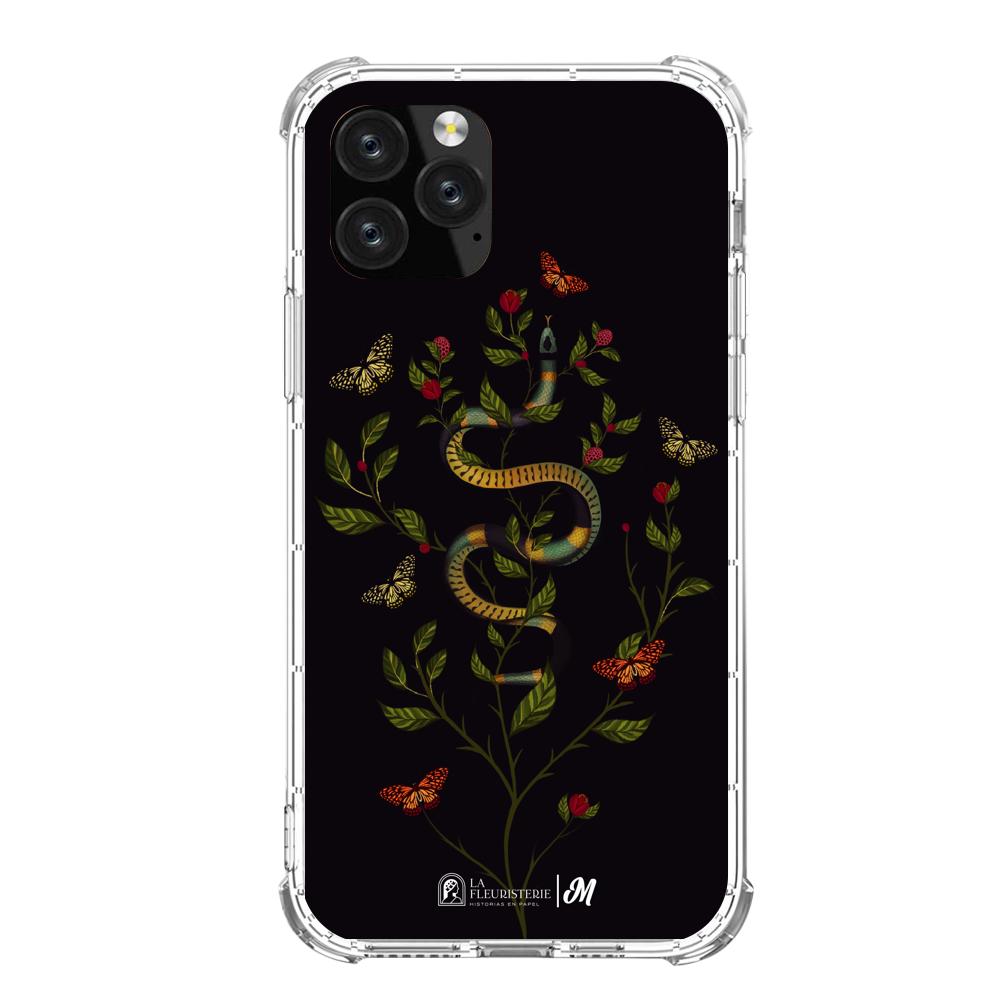 Case para iphone 11 pro Sanke Flowers Negra - Mandala Cases