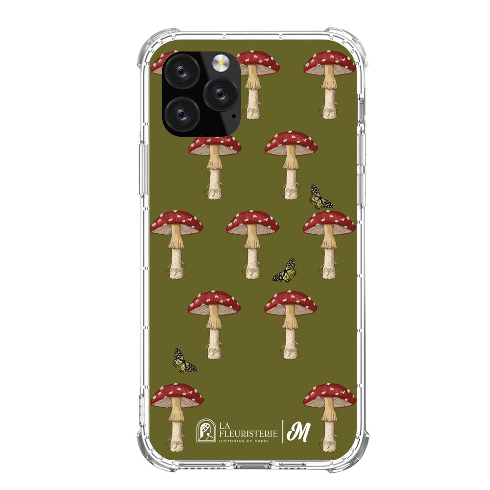 Case para iphone 11 pro Hongo Patrón Verde - Mandala Cases