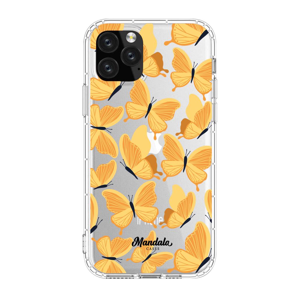 Estuches para iphone 11 pro - Yellow Butterflies Case  - Mandala Cases