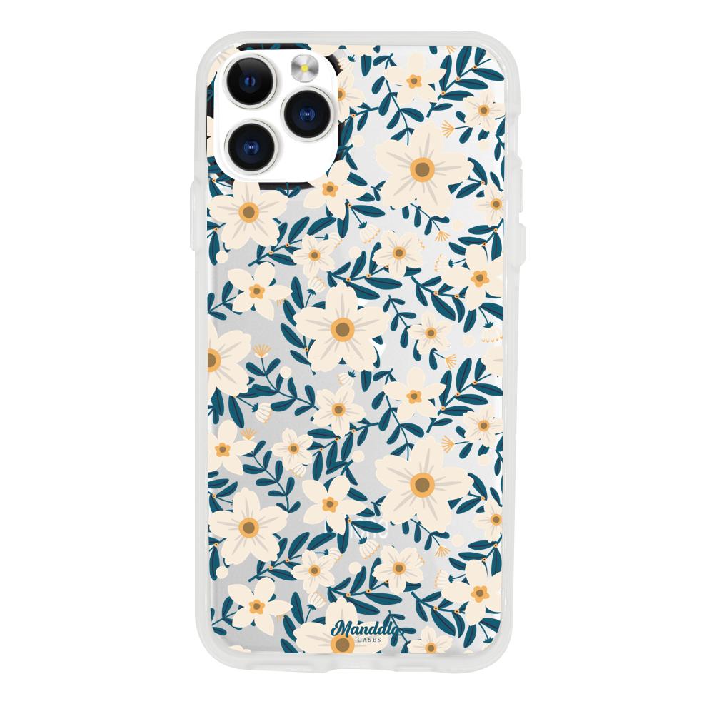 Case para iphone 11 pro max Funda Flores Blancas - Mandala Cases