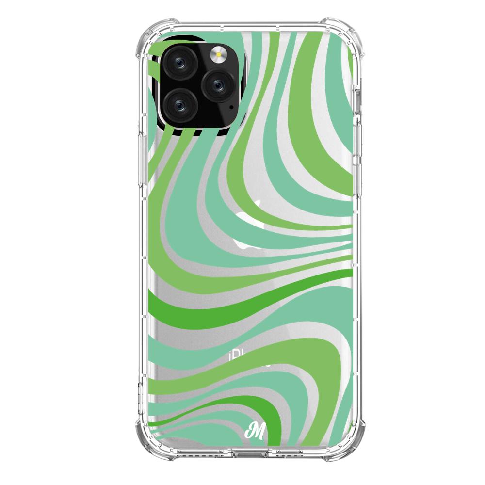 Case para iphone 11 pro max Groovy verde - Mandala Cases