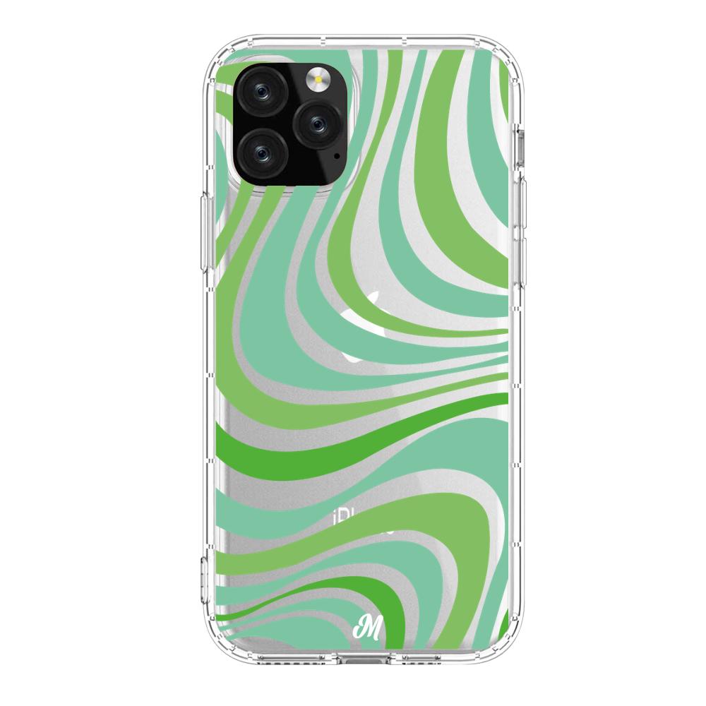 Case para iphone 11 pro max Groovy verde - Mandala Cases