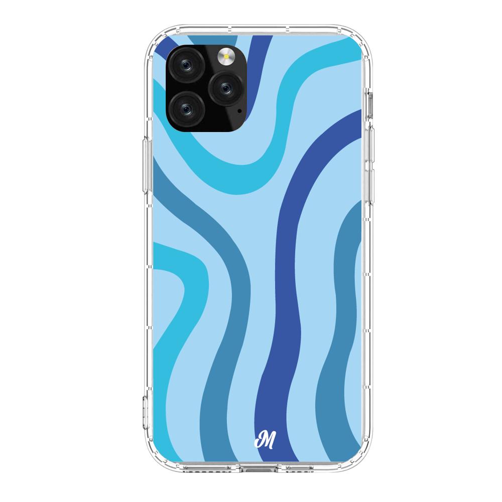 Case para iphone 11 pro max Líneas Azules - Mandala Cases