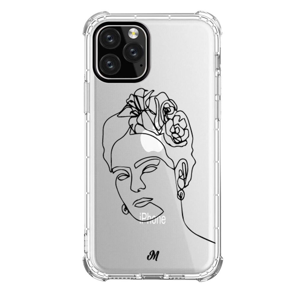 Estuches para iphone 11 pro max - Frida Line Art Case  - Mandala Cases