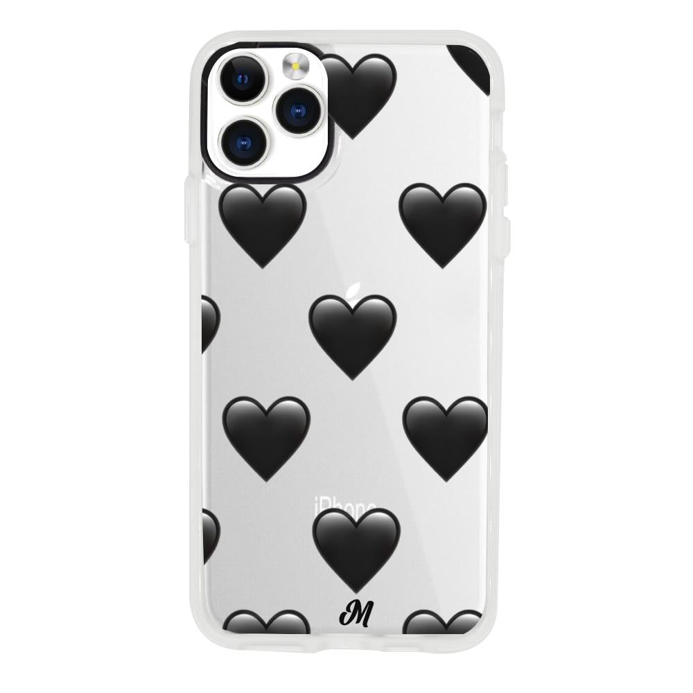 Case para iphone 11 pro max de Corazón Negro - Mandala Cases