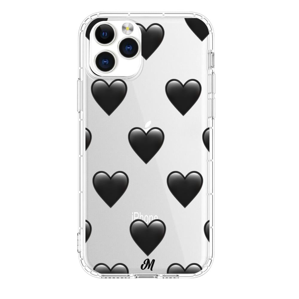 Case para iphone 11 pro max de Corazón Negro - Mandala Cases