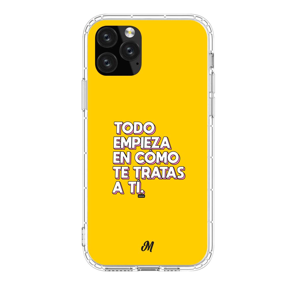 Estuches para iphone 11 pro max - Empieza por ti Yellow Case  - Mandala Cases