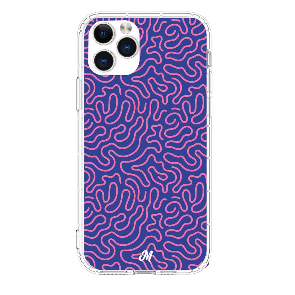 Case para iphone 11 pro max Pink crazy lines - Mandala Cases