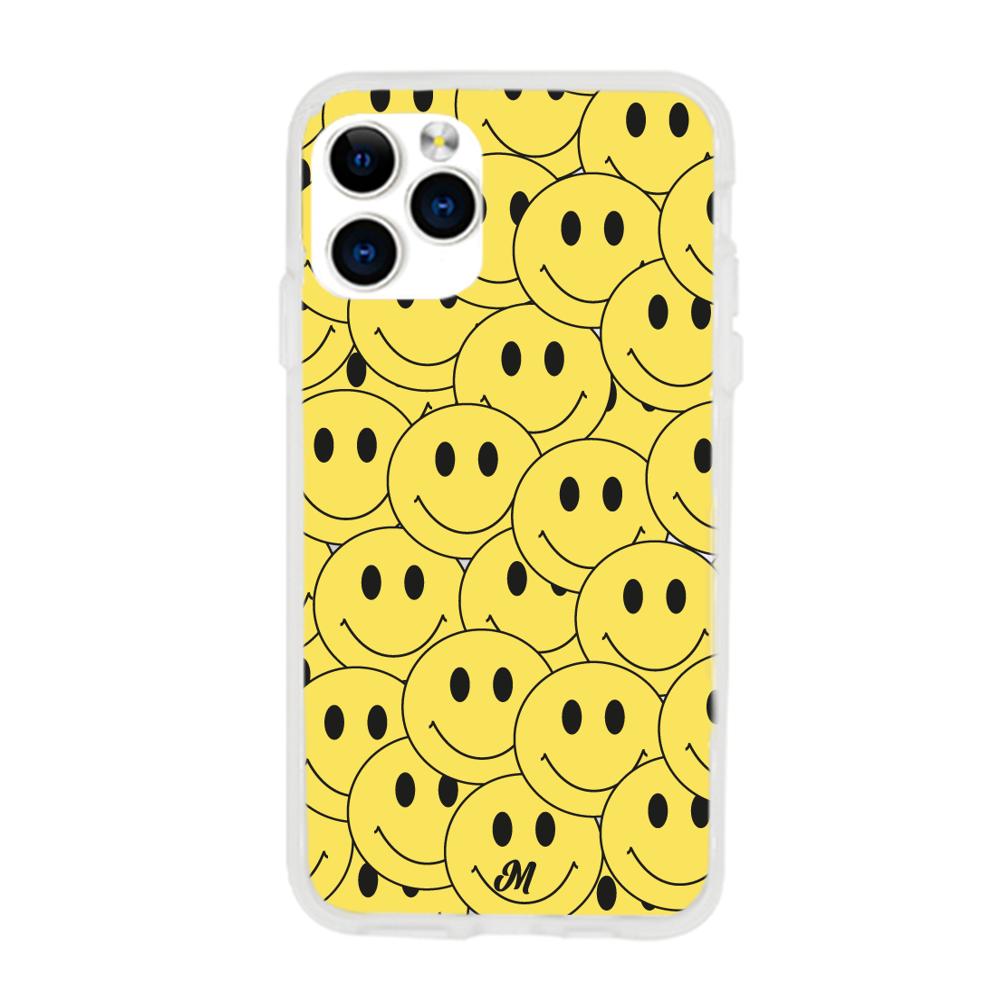 Case para iphone 11 pro max Yellow happy faces - Mandala Cases