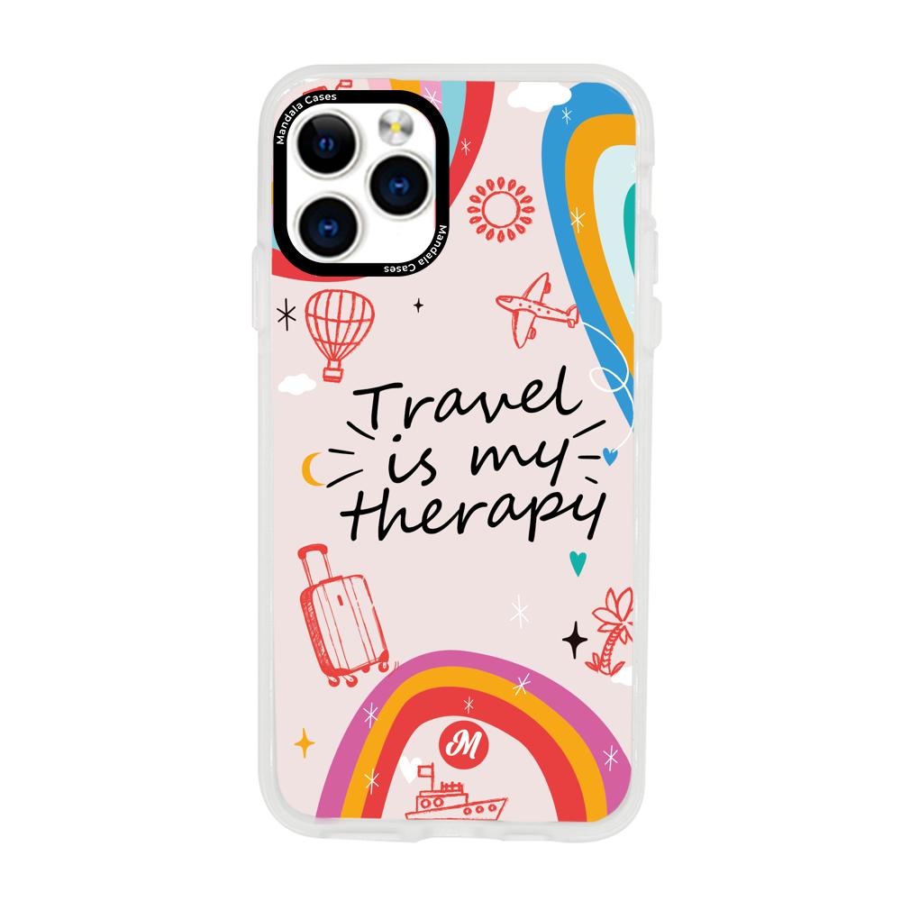 Cases para iphone 11 pro max TRAVEL IS MY THERAPY - Mandala Cases