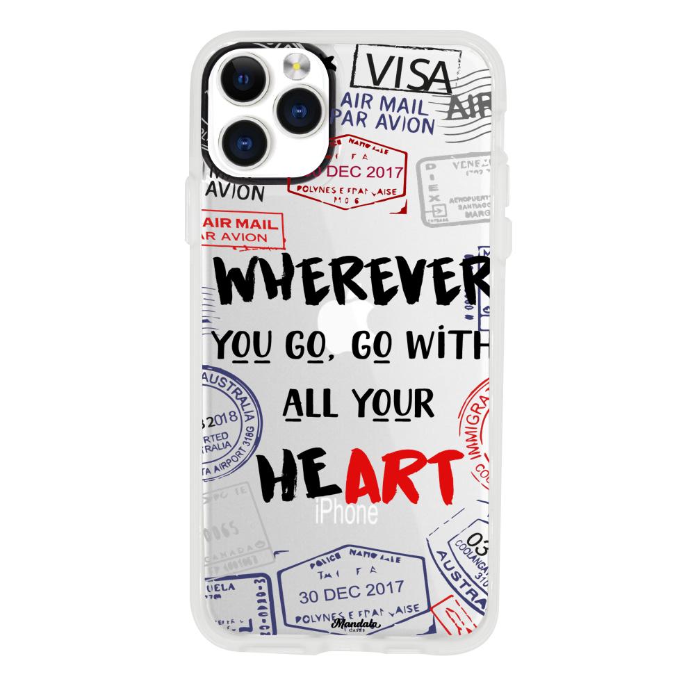 Case para iphone 11 pro max Go With Your Heart - Mandala Cases