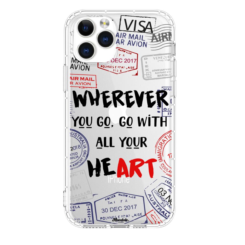 Case para iphone 11 pro max Go With Your Heart - Mandala Cases