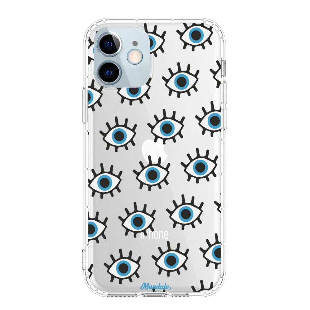 Case para iphone 12 Mini Funda Ojos - Mandala Cases