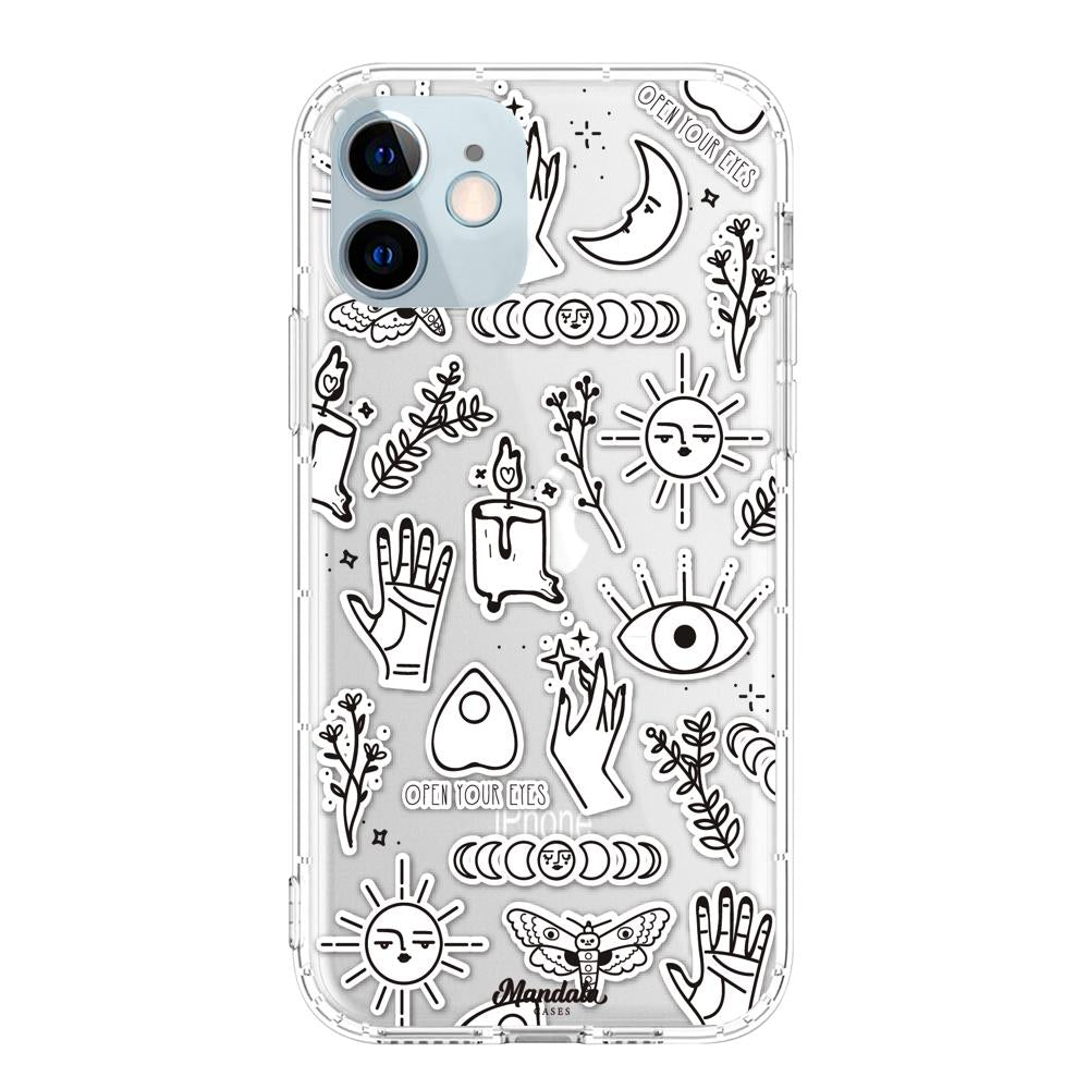 Case para iphone 12 Mini Funda de Magia Blanca  - Mandala Cases