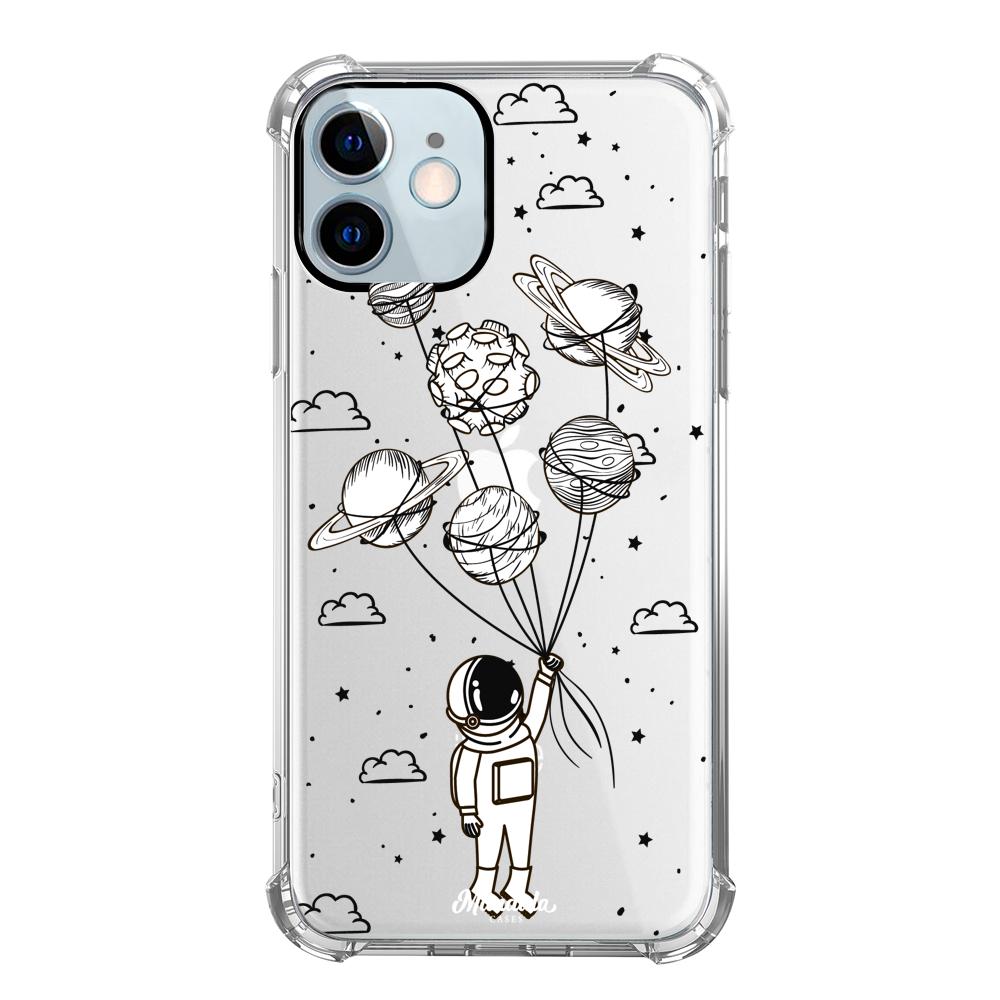 Case para iphone 12 Mini Funda Astronauta con Planetas - Mandala Cases