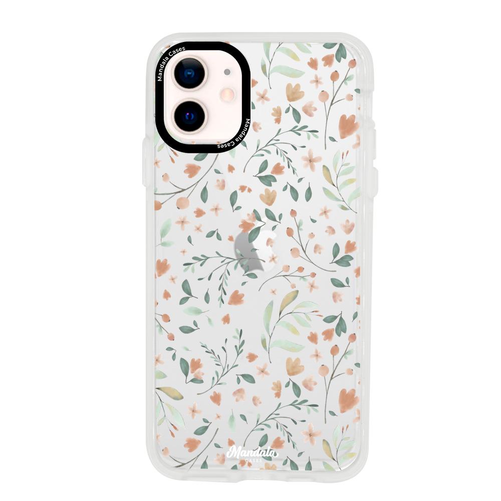 Cases para iphone 12 Mini Funda  flores delicadas - Mandala Cases