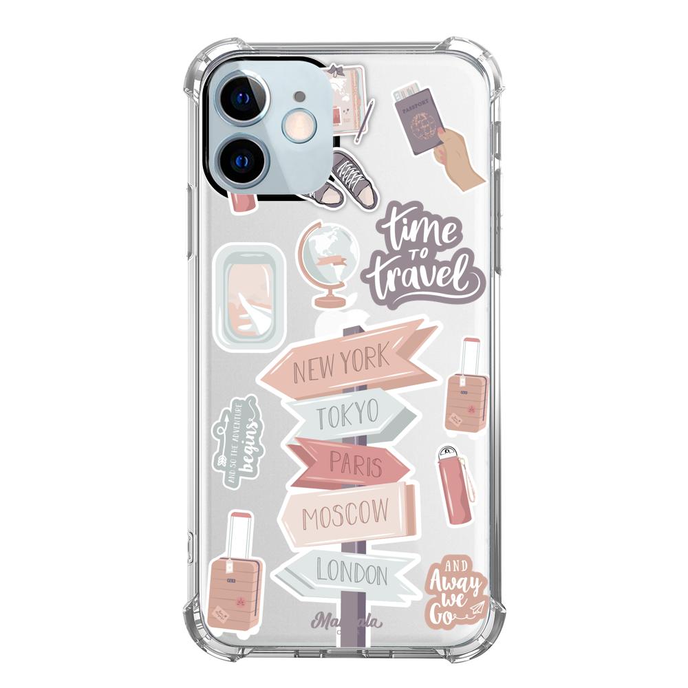 Case para iphone 12 Mini Funda Stickers de Viaje - Mandala Cases