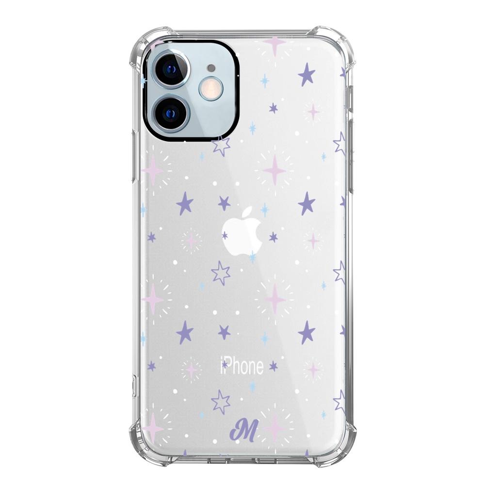 Case para iphone 12 Mini Funda Estrellas Moradas - Mandala Cases