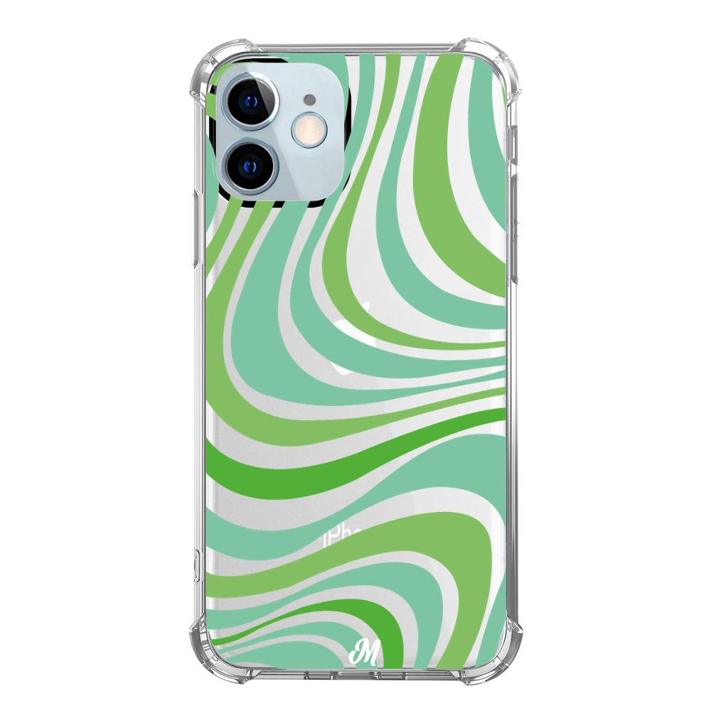Case para iphone 12 Mini Groovy verde - Mandala Cases